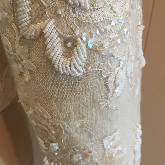 Vintage 1950’s Heavily Beaded Cardigan - Picture 5 of 8